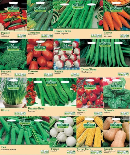 Herb and vegetable seeds - and,